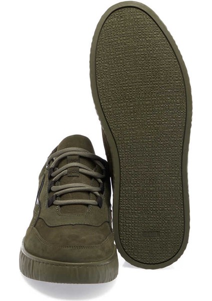 Yeşil Nubuk Deri Erkek Sneaker - E24I1AY56900-G98
