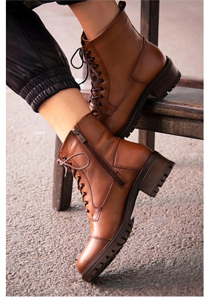 Alpina 6 Nokta Anatomik Taban Hakiki Deri Kadın Bot