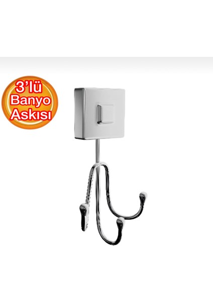 3'lü Banyo Askısı
