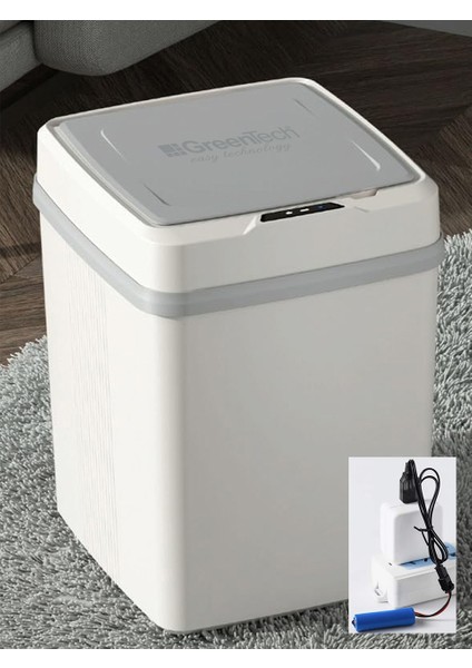 Sensörlü 12 Litre Çöp Kovası (Şarj Edilebilir Lityum Pilli) / GT-SC01