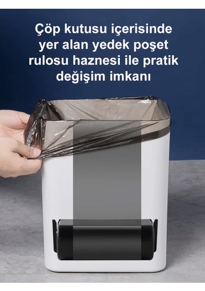 Sensörlü 16 Litre Çöp Kovası (Şarj Edilebilir Lityum Pilli) / GT-SC03