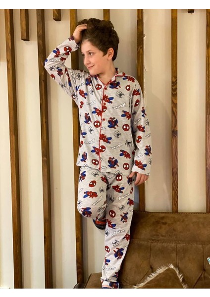 Erkek Çocuk Baskılı Pijama Takımı