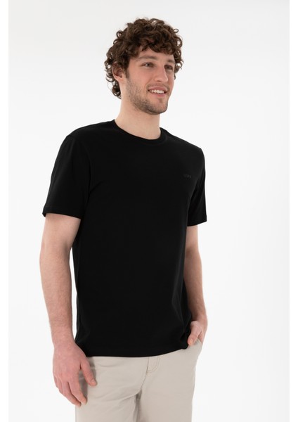 Erkek Siyah Tişört Basic 50305928-VR046