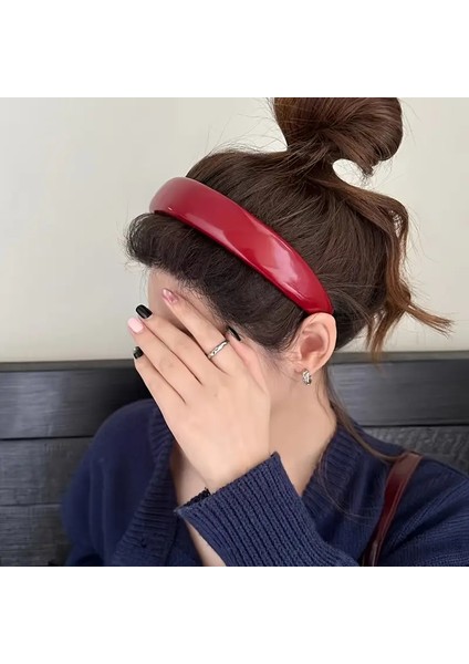 Bordo Renk Sac Taçı.sade ve Şık. 1 cm 3 cm Arası Genişlik modelleri