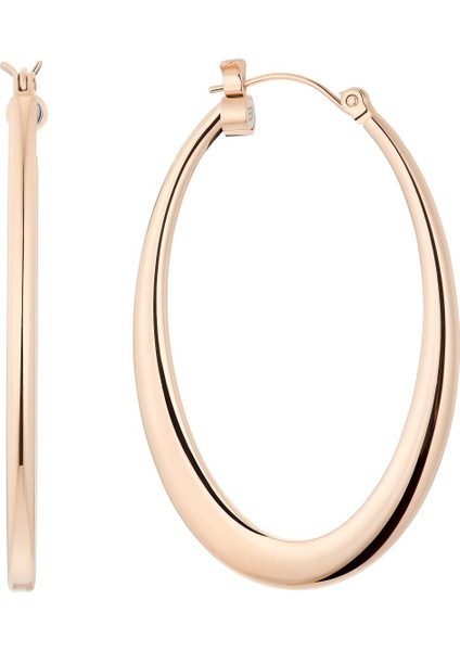 Zamansız Roze Altın Tonlarında Büyük Manyetik Kreoller