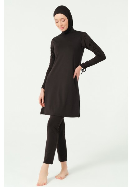 Kolları Büzgü Detaylı Tesettür Mayo fırsatları