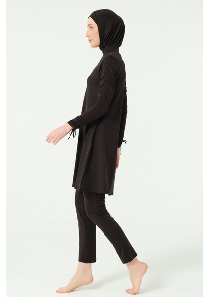 Kolları Büzgü Detaylı Tesettür Mayo indirimleri