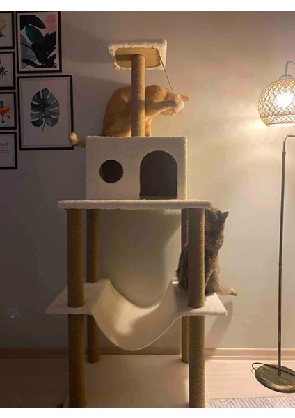 Zooplus Tower XXL Kedi Tırmalama Ve Oyun Evi Platformu modelleri