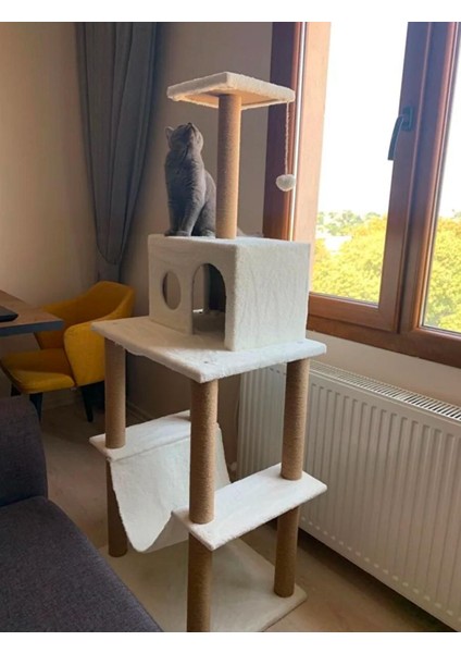 Zooplus Tower XXL Kedi Tırmalama Ve Oyun Evi Platformu fırsatları