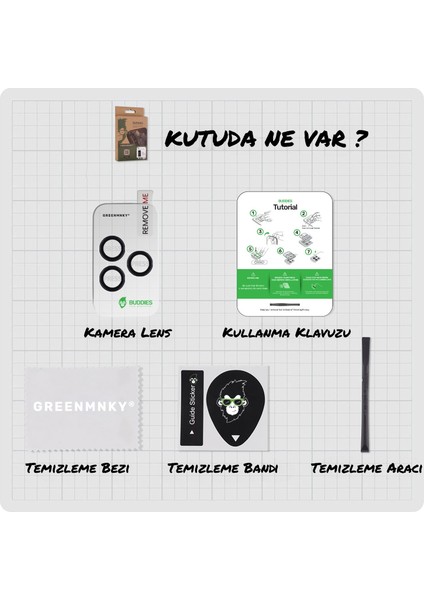 Buddıes iPhone 16 Pro / 16 Pro Max Uyumlu Kamera Lens Koruyucu (TİTANİUM) modelleri