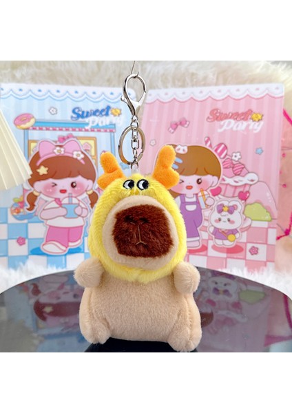 Gine Domuzu Bebek Biblo Peluş Bebek Anahtarlık (Yurt Dışından)