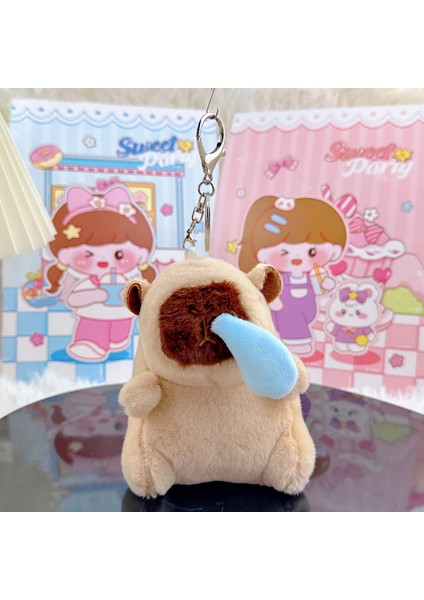 Gine Domuzu Bebek Biblo Peluş Bebek Anahtarlık (Yurt Dışından)