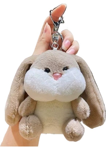 Tavşan Kaık Doodle Büyük Kulaklar Tavşan Peluş Oyuncak Bebek Kolye (Yurt Dışından)