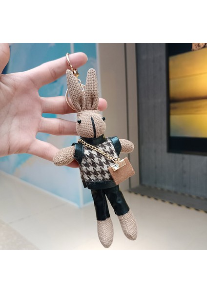Tavşan Kolye Peluş Anahtarlık Peluş Oyuncak (Yurt Dışından)