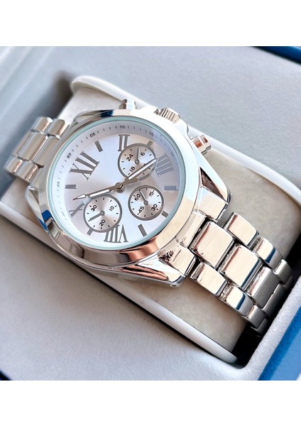 Gümüş Renk Mkrs Modeli Çelik Kordon Kadın Kol Saati fırsatları