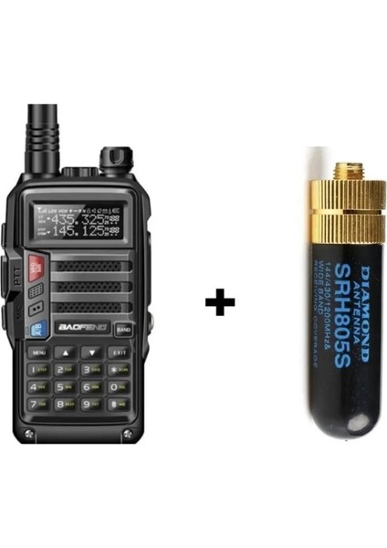 Uv-S9 Plus Siyah Bıdık Anten V2 Versiyon