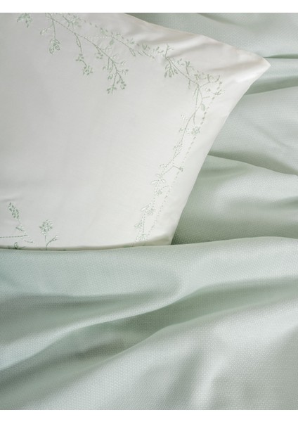 Serenity Bambu Çift Kişilik Pike Takımı Brisa Mint