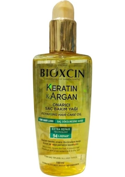 Keratin & Argan Saç Bakım Yağı 150 ml