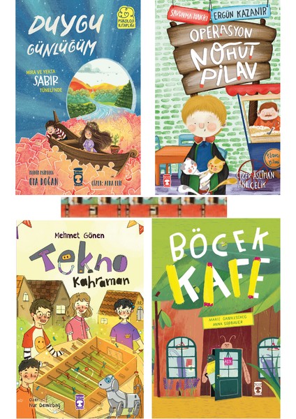 Operasyon Nohut Pilav / Böcek Kafek / Tekno Kahraman / Mira Ve Yekta Sabır Tünelide (4 Kitap)