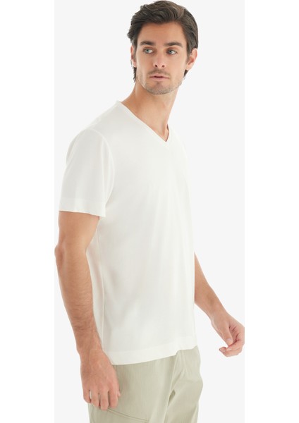 Erkek T-Shirt 40731 - Krem fiyatları