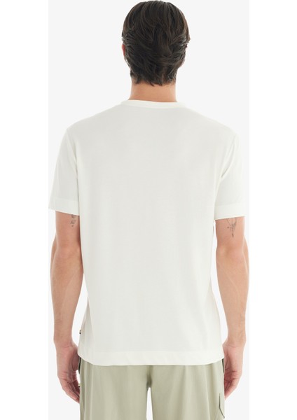 Erkek T-Shirt 40731 - Krem modelleri