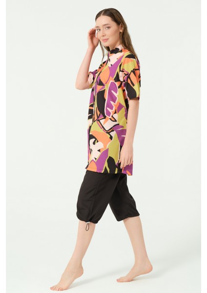 Marisa Desenli Yarım Kol Yarı Kapalı Mayo indirimleri