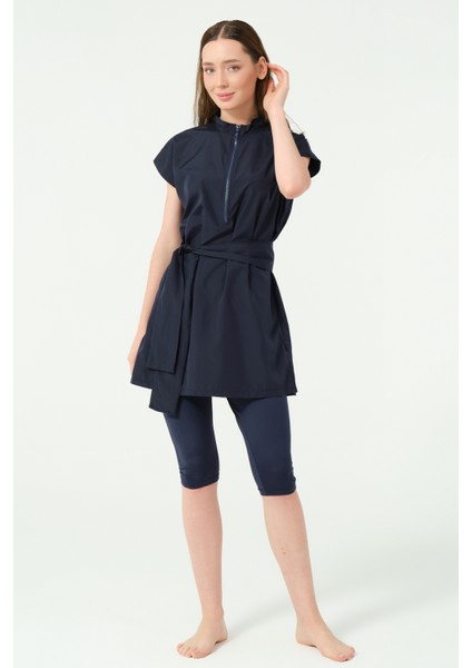 Spor Yarım Kol Yarı Kapalı Mayo modelleri