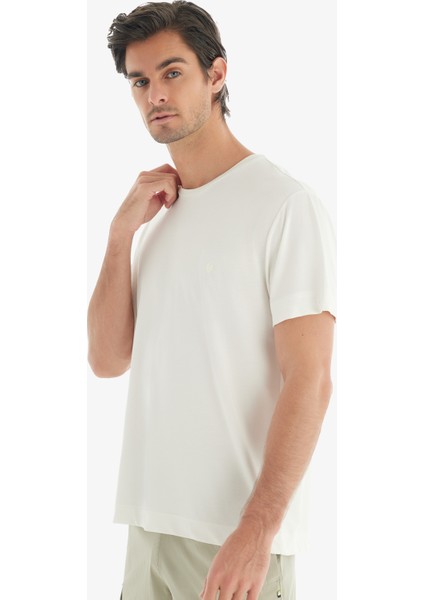 Erkek T-Shirt 40730 - Krem fırsatları