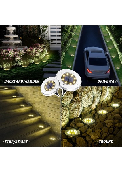 Güneş Enerjili Açık Hava Su Geçirmez Işıklar, Beyaz, 20 Adet fiyatları