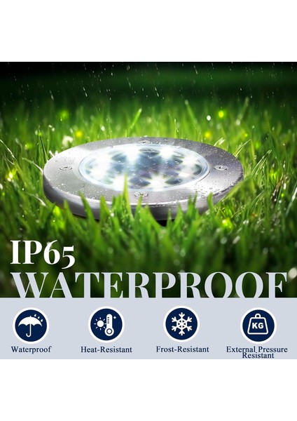 Güneş Enerjili Açık Hava Su Geçirmez Işıklar, Beyaz, 20 Adet indirimleri