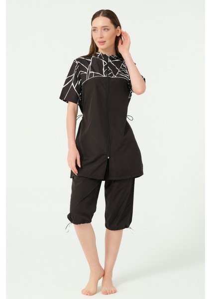 Solira Şapkalı Yarım Kol Yarı Kapalı Mayo fiyatları