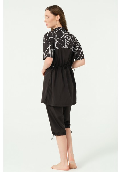 Solira Şapkalı Yarım Kol Yarı Kapalı Mayo indirimleri