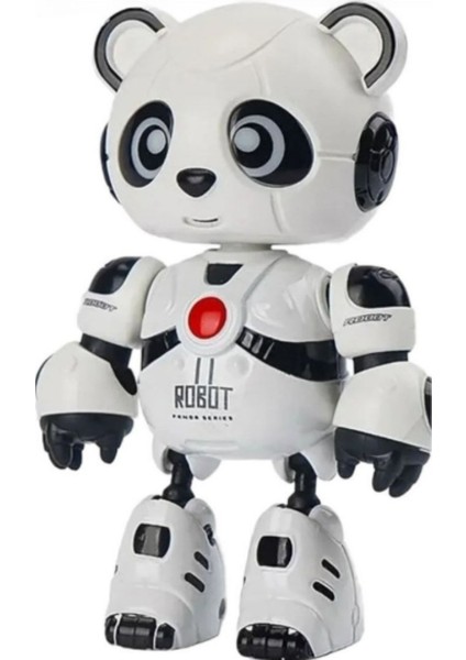 Işıklı Konuşan Hareketli Eğitici Oyuncak Robotu Panda Robot-Usb Şarjlıdır.