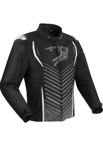 Gang Siyah Beyaz 4 Mevsim Motosiklet Montu