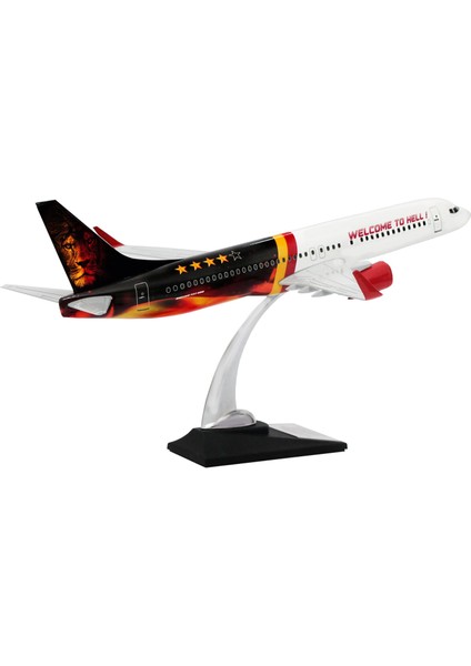 Boeing 737-800 1/100 Ölçek Welcome To Hell Tasarımlı Maket Uçak (UCK0210)