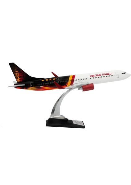 Boeing 737-800 1/100 Ölçek Welcome To Hell Tasarımlı Maket Uçak (UCK0210)