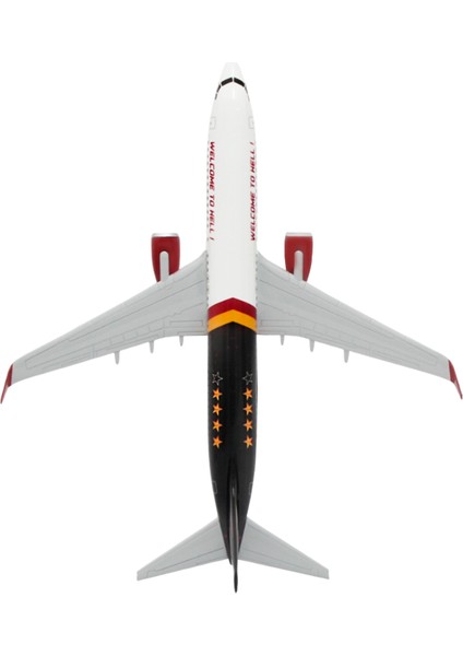 Boeing 737-800 1/100 Ölçek Welcome To Hell Tasarımlı Maket Uçak (UCK0210)