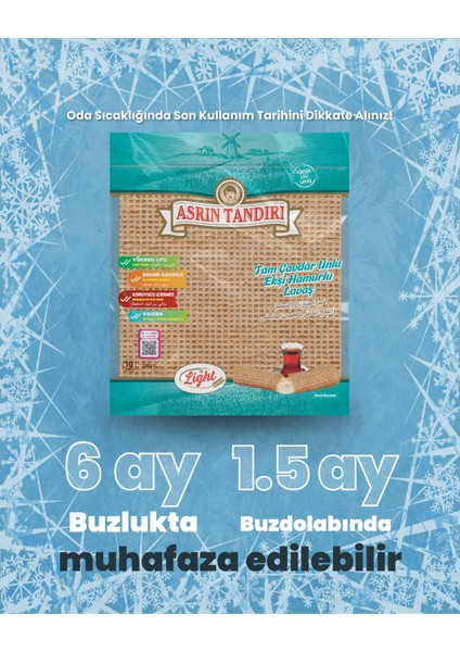 Ekşi Mayalı Çavdar Lavaş Ekmeği 1 Paket