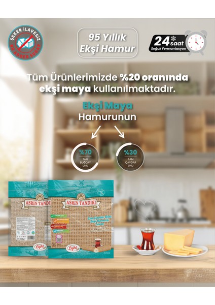 Ekşi Mayalı Çavdar Lavaş Ekmeği 1 Paket