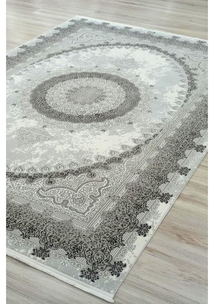 Parma Antrasit Halı Gri Halı Göbekli Desen Yumuşak Antialerjik Mikrofiber Polyester Salon Halısı Tozuyok Halı fiyatları