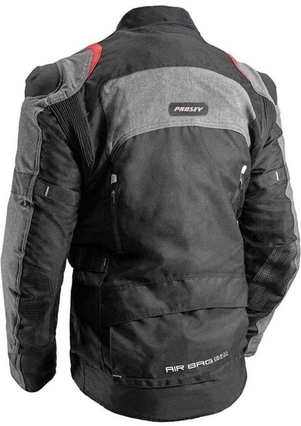 Nf 2500 Airbag Korumalı 4 Mevsim Motosiklet Montu Kırmızı/gri fiyatları