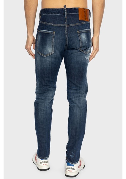 Streç Pamuklu Skinny Fit Normal Bel Dar Paça Jeans Erkek Kot Pantolon S71lb1580 S30664 470