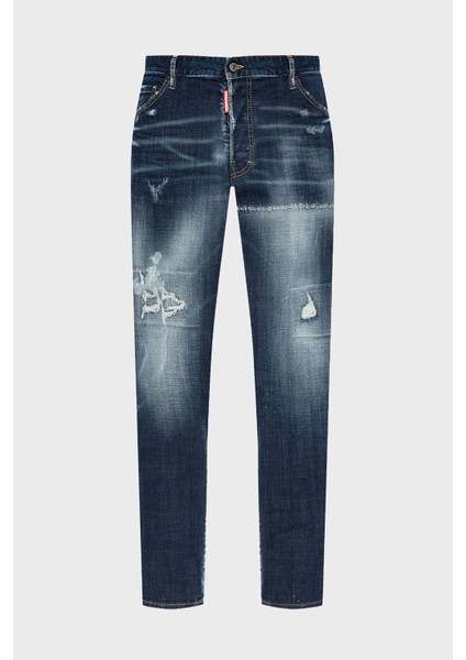 Streç Pamuklu Skinny Fit Normal Bel Dar Paça Jeans Erkek Kot Pantolon S71lb1580 S30664 470