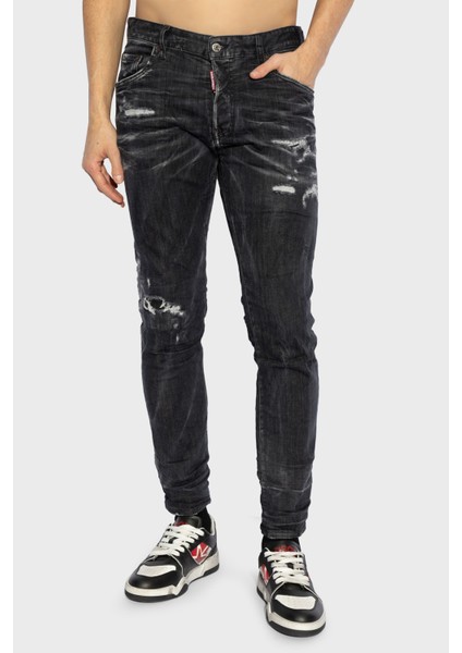 Streç Pamuklu Skinny Fit Normal Bel Dar Paça Jeans Erkek Kot Pantolon S71lb1574 S30503 900