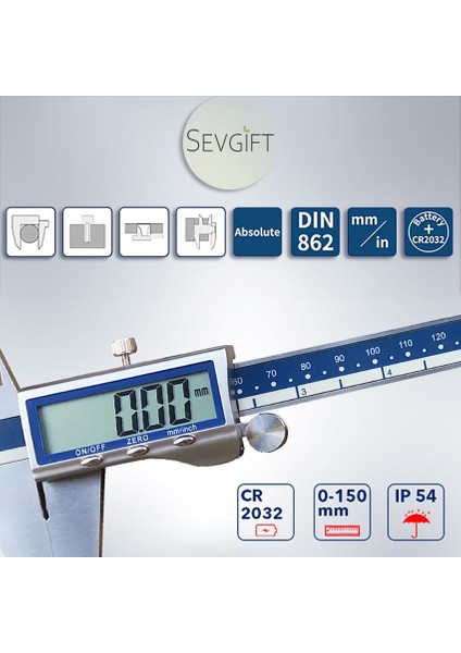 Dasqua 2115-2305 Metal Kasalı Kumpas 150 mm fiyatları