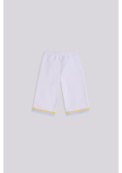 Bg Store Kız Bebek Beyaz Eşofman Altı