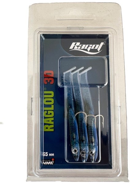 Raglou 3D Silikon Balık 65MM Gm 3 Adet
