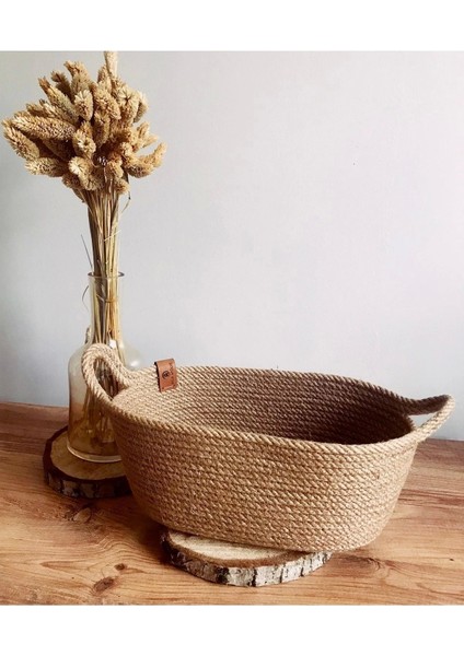 Çok Amaçlı Hasır Sepet 2'li Organizer Yuvarlak Kapaklı ve Oval Sepet Takımı indirimleri