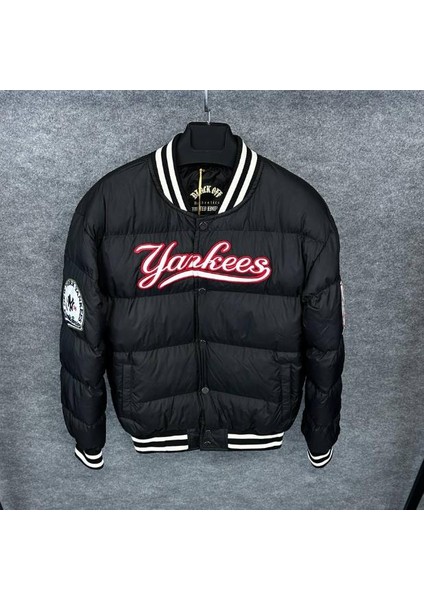 Yankees Erkek Şişme Mont Siyah