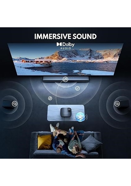 Projektör 4K Wifi ve Bluetooth Fhd 1080P Mini Projektör 1080P